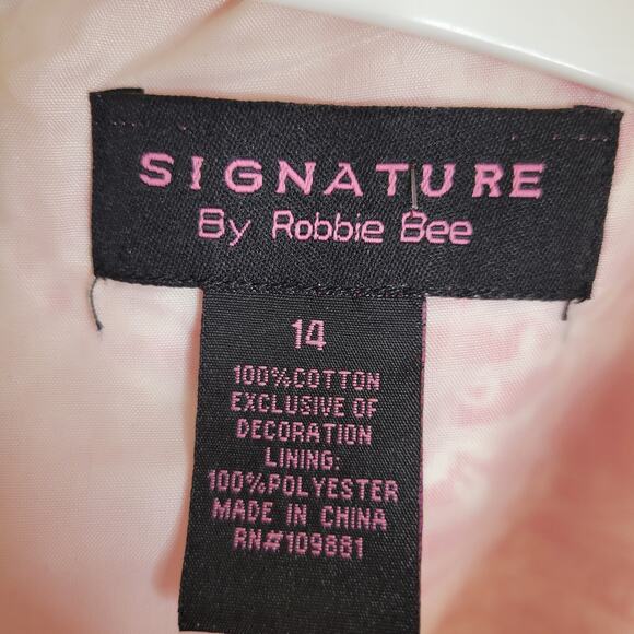 Signature by Robbie Bee Red White Paisley Print Tank Dress, 14 - Picture 7 of 11